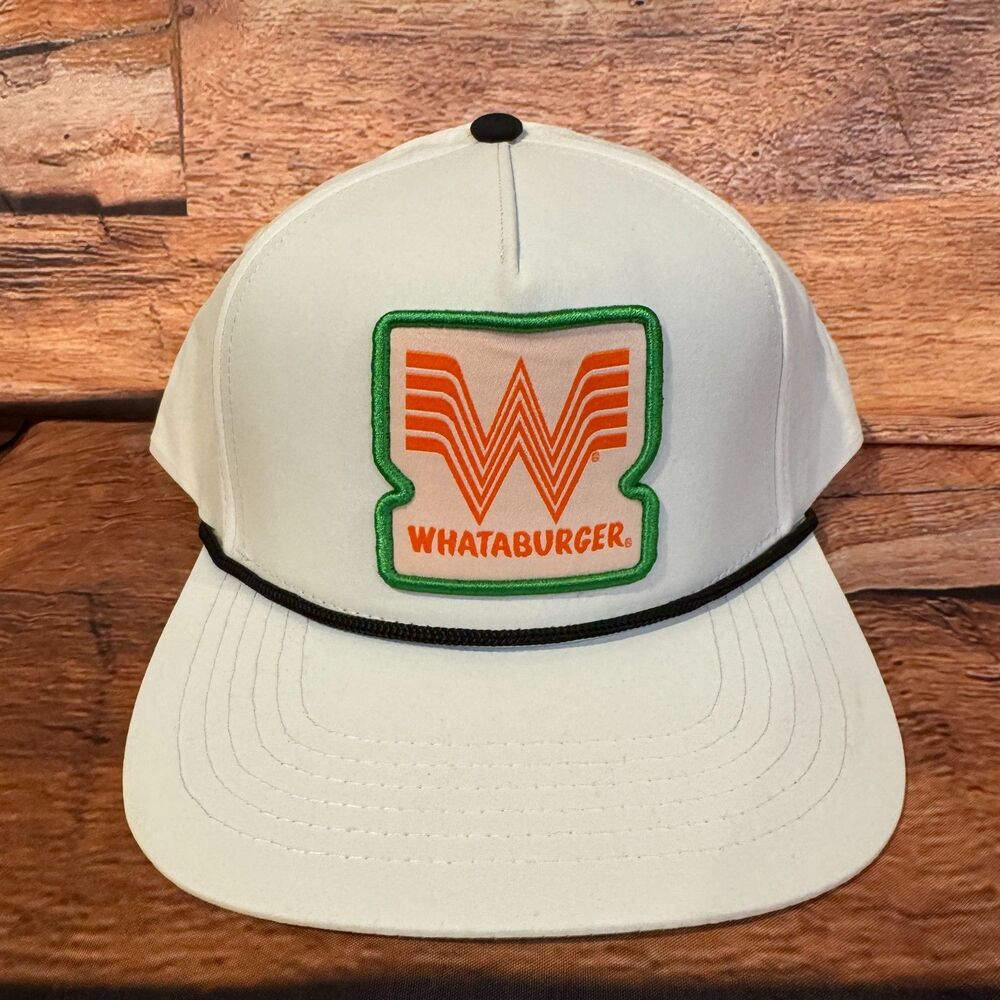 Whataburger Hat Magellan Outdoors White Rope Cap Academy Staunch Tradition Patch